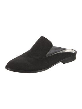 Robert Clergerie Black Suede Mules Size 8.5